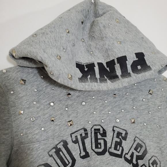 PINK VS | Rutgers Victoria's Secret Collegiate Jones & Mitchell Studded Hoodie - Picture 3 of 11